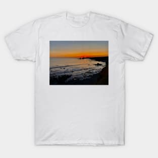 Distant Lighthouse Sunset Pigeon Point T-Shirt